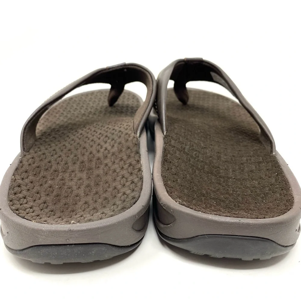 VIONIC JOEL: TOE POST SANDAL chocolate/tan